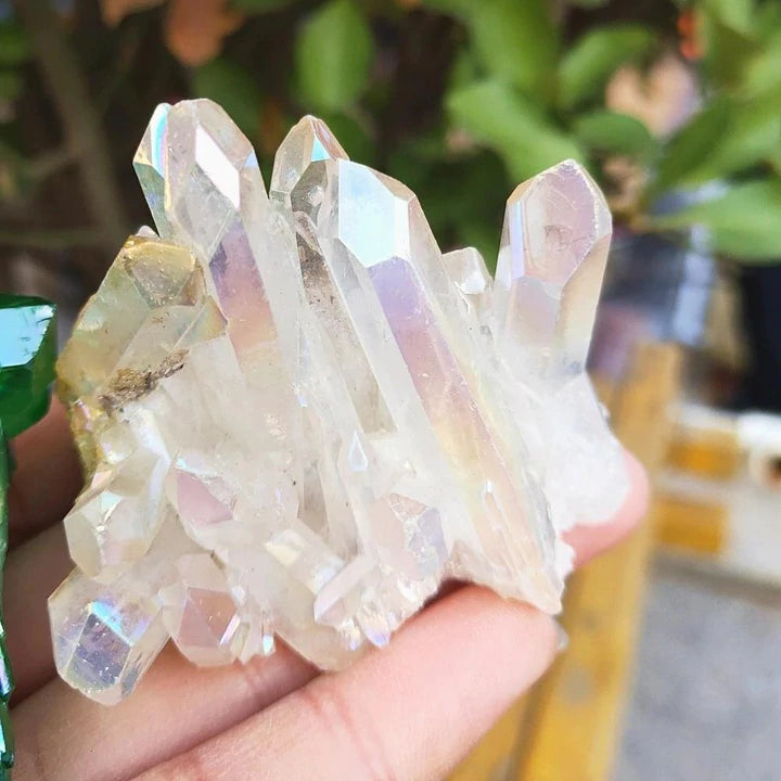 WHITE ANGEL AURA QUARTZ CRYSTAL
