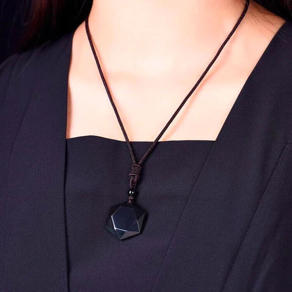 OBSIDIAN SELF PROTECTION NECKLACE