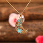 RHYTHM OF TIME TURQUOISES MOON NECKLACE